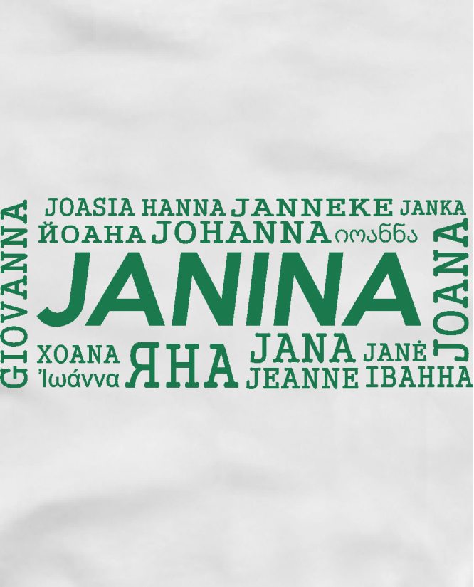 Janina įvairiom kalbom